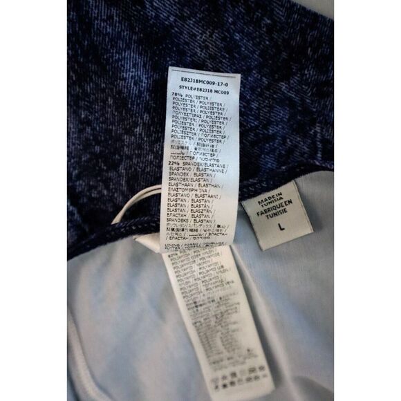 Guess E82J18-MC009 Women's Sz L Blue Denim Halter Side Lace-Up 1-Piece Swimsuit - Picture 6 of 11